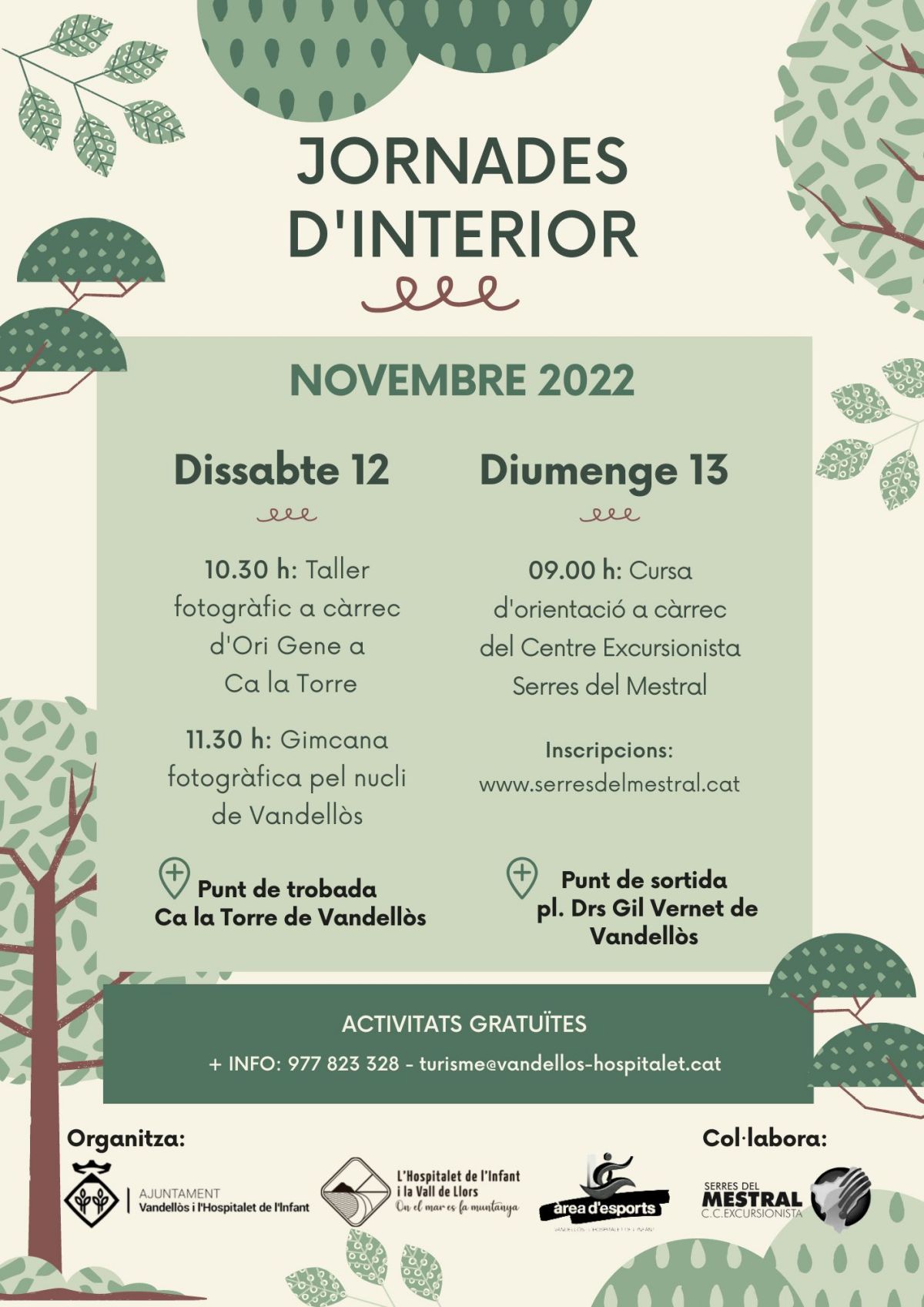 Les Jornades d&rsquo;Interior de Vandell�s se celebraran el cap de setmana del 12 i 13 de novembre | EbreActiu.cat, revista digital d&rsquo;oci actiu | Terres de l&rsquo;Ebre ...