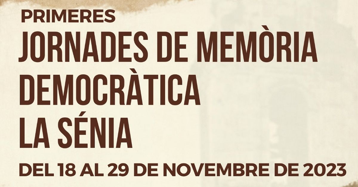 La Snia organiza las Primeras Jornadas de Memoria Democratica