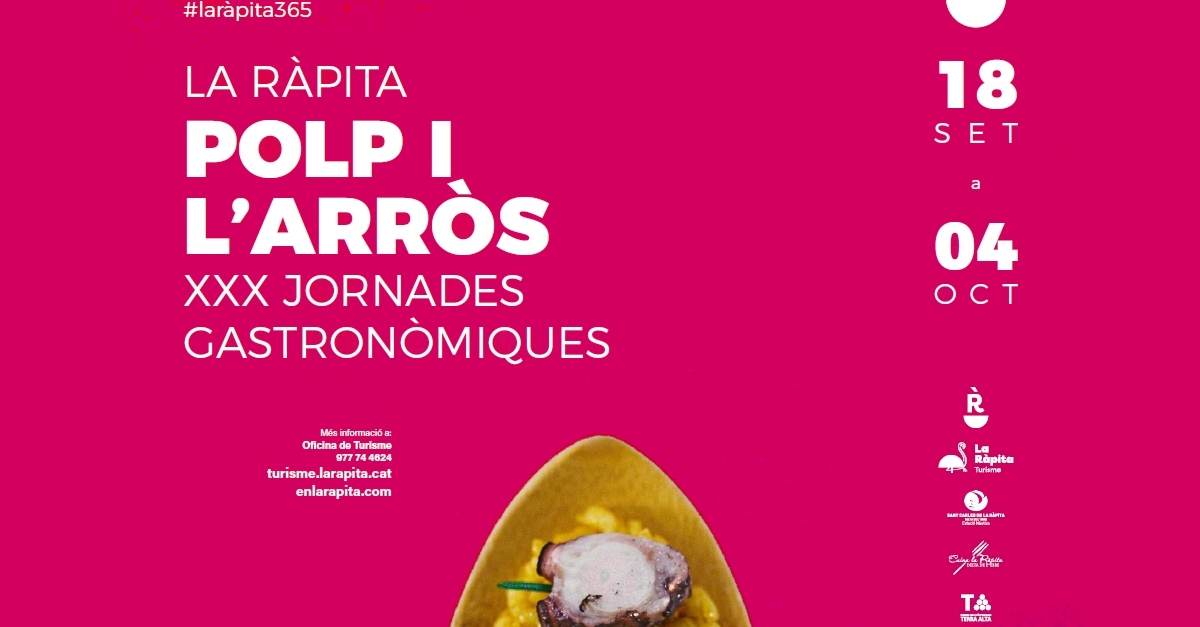 Les Jornades Gastronmiques del Polp i lArrs de la Rpita arriben a la 30a edici