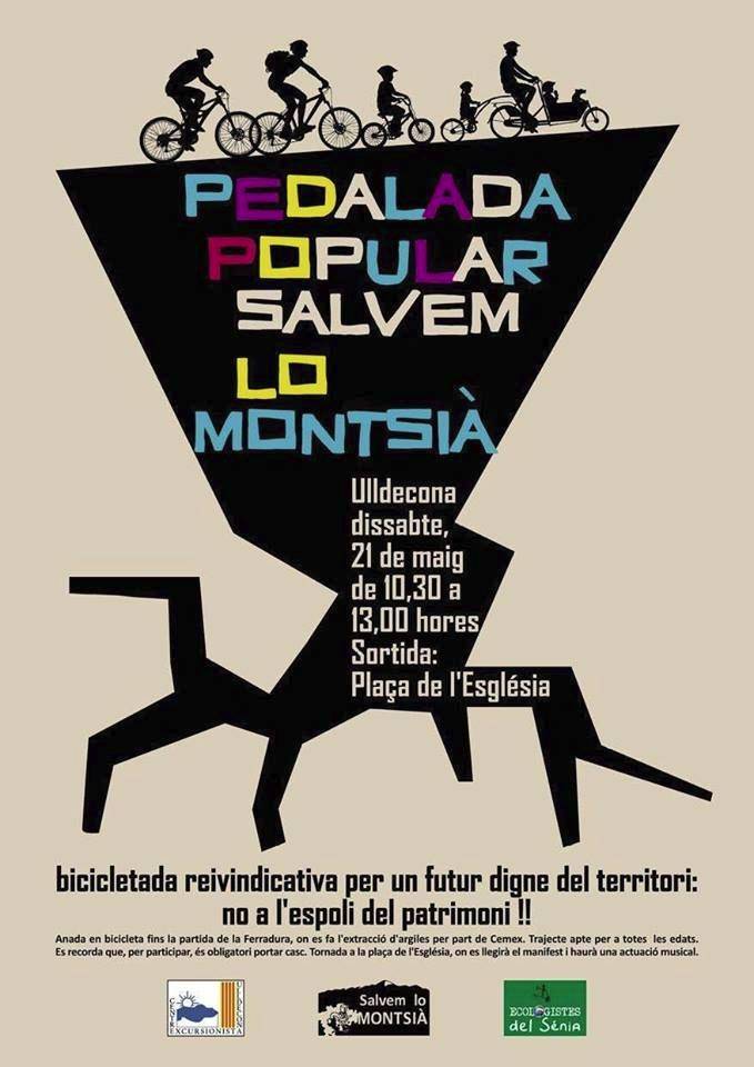 Una bicicletada reivindicativa per salvar la Serra de Montsi�  | EbreActiu.cat, revista digital d&rsquo;oci actiu | Terres de l&rsquo;Ebre ...