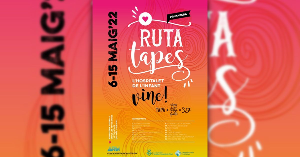 Setze bars i restaurants participaran en la 6a Ruta de tapes de lHospitalet de lInfant