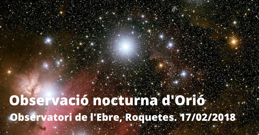 Observaci�n nocturna de Ori�n