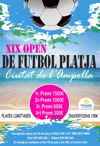XIX Open de futbol platja Ciutat de l�Ampolla