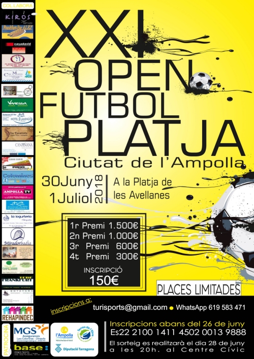 XXI Open de futbol platja Ciutat de l�Ampolla