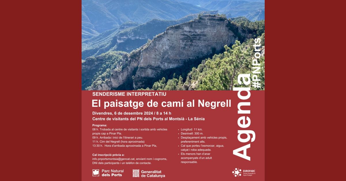 Senderisme interpretatiu: El paisatge de camí al Negrell Senderisme interpretatiu: El paisatge de camí al Negrell