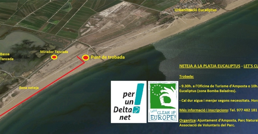 Let�s Clean Up Europe a la platja Eucaliptus