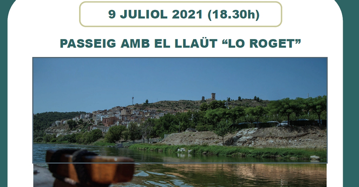 Passejada pel riu Ebre amb el lla�t Lo Roget