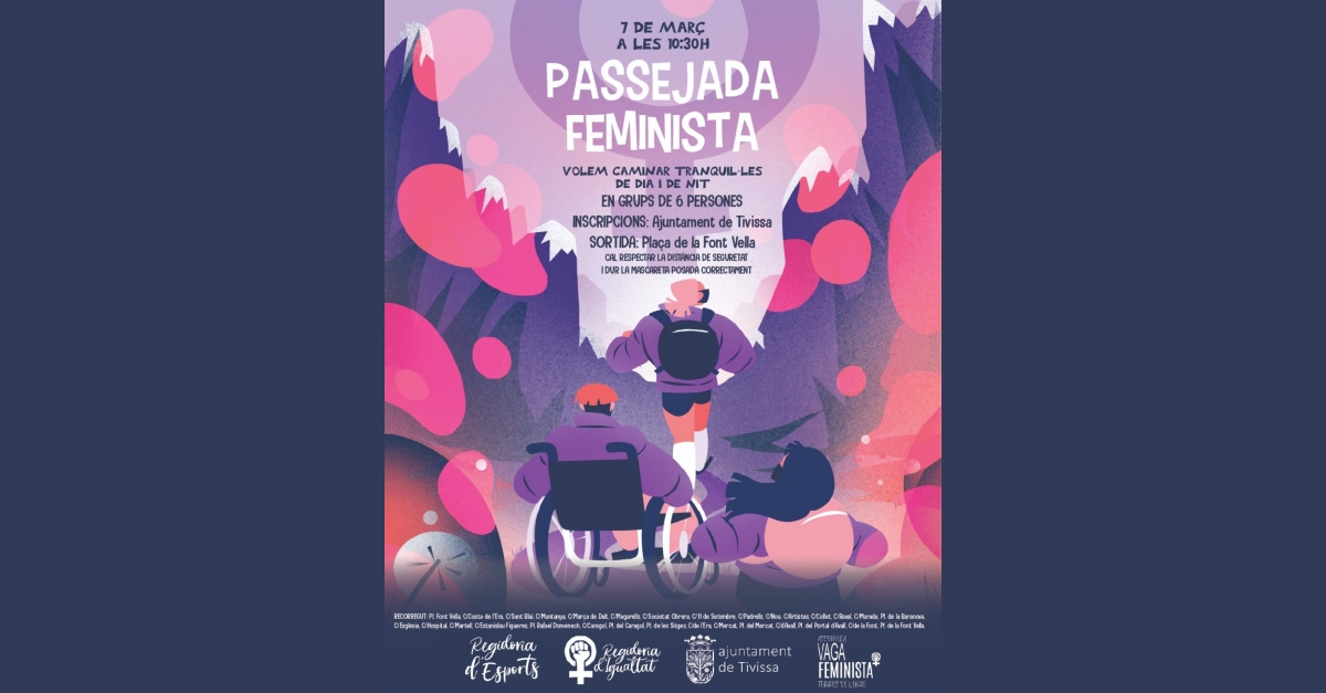 Passejada feminista a Tivissa Passejada feminista a Tivissa