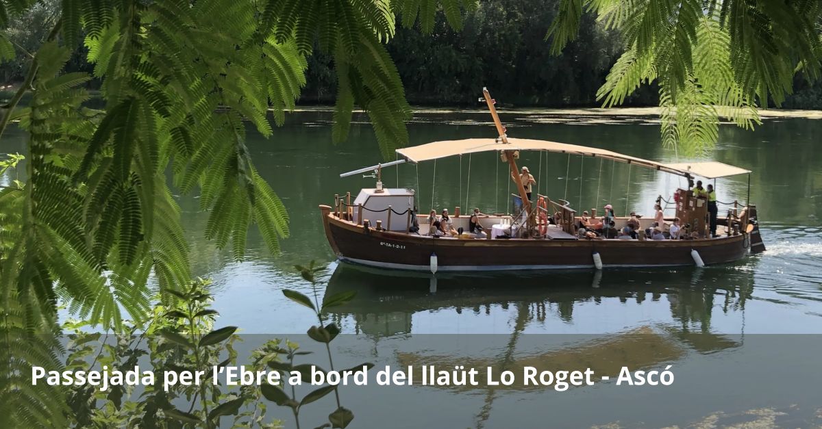 Paseo guiado por el Ebro a bordo de lo Roget m�s degustaci�n de dulces y moscatel