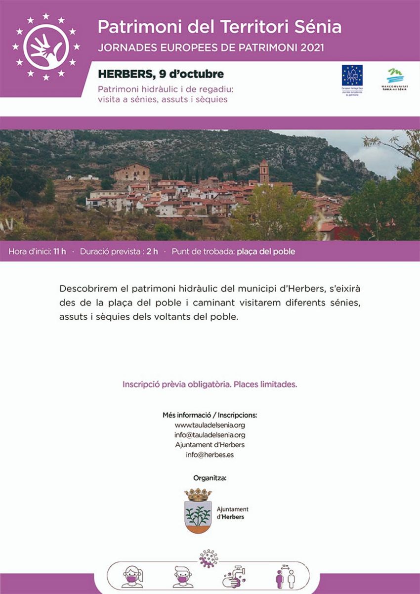 Patrimoni Territori Sénia: Patrimoni hidràulic i de regadiu d’Herbers Patrimoni Territori Sénia: Patrimoni hidràulic i de regadiu d’Herbers