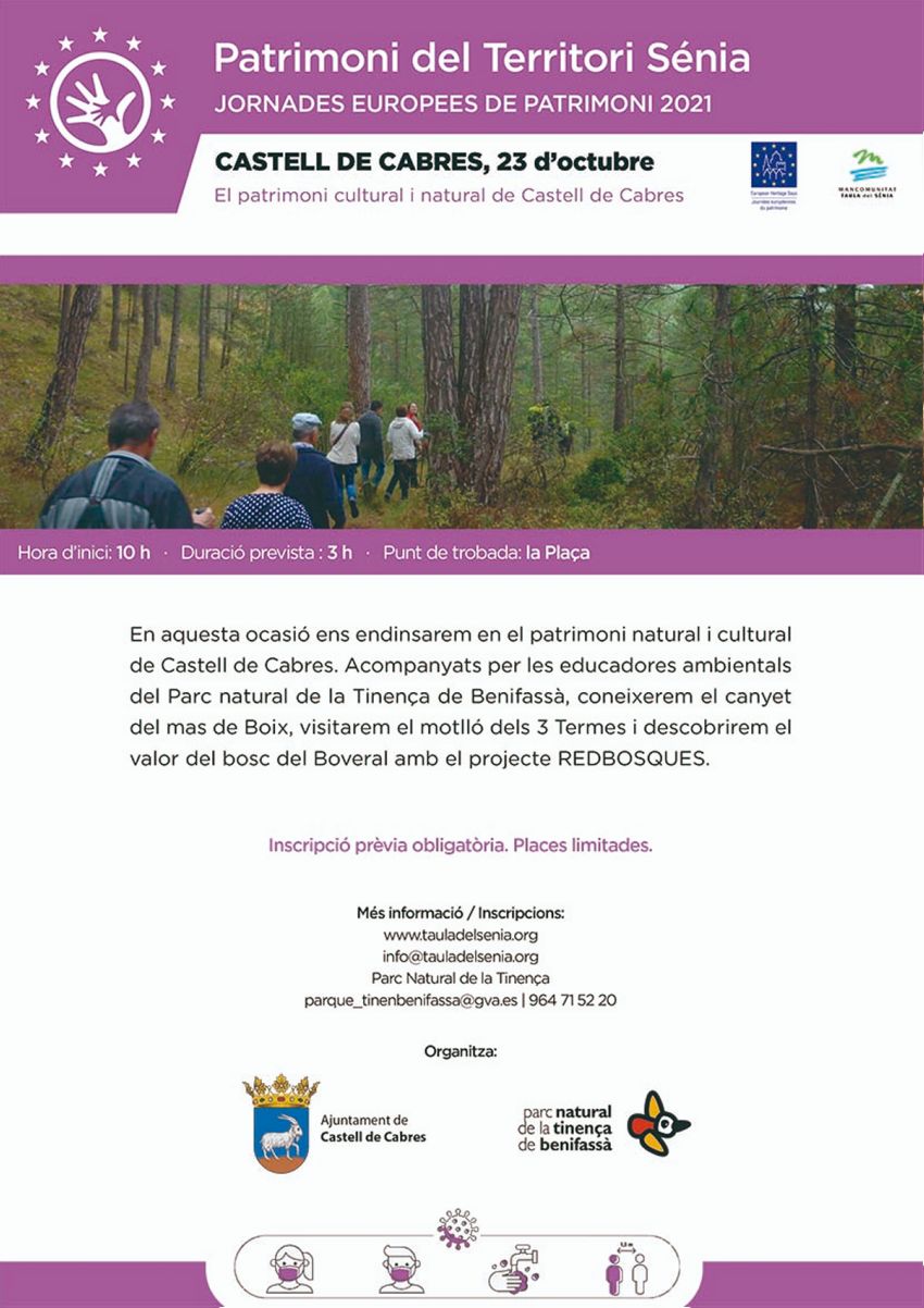 Patrimoni Territori Sénia: El patrimoni cultural i natural de Castell de Cabres Patrimoni Territori Sénia: El patrimoni cultural i natural de Castell de Cabres