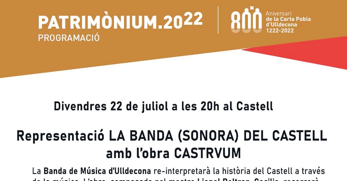 Representaci�n La Banda (Sonora) del Castillo de Ulldecona con la obra Castrvm 