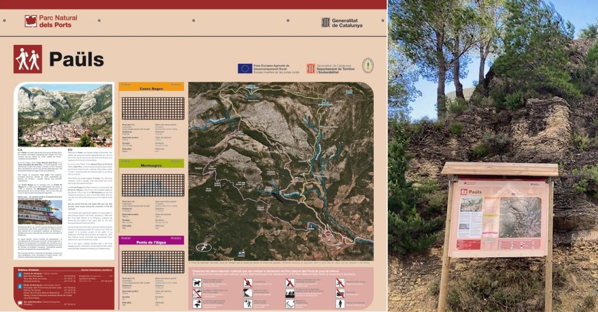 Pals senyalitza 3 noves rutes de muntanya al Parc Natural dels Ports | EbreActiu.cat, revista digital d’oci actiu | Terres de l’Ebre ...