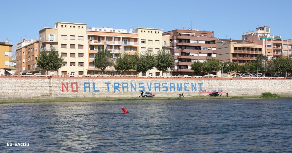 La PDE s’oposa a un possible minitransvasament de l’Ebre al Baix Camp
