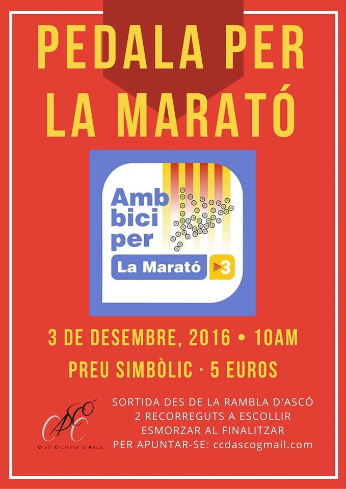 Pedala per la Marat� de TV3