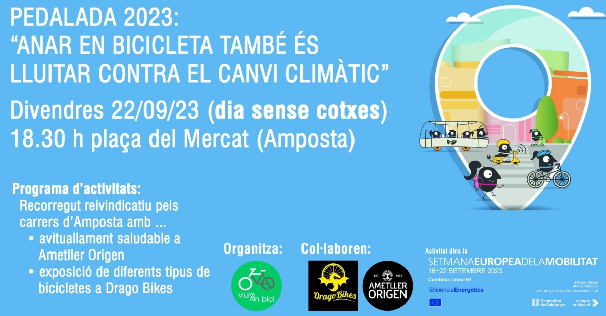 Pedalada 2023: «Anar en bicicleta també és lluitar contra el canvi climàtic» Pedalada 2023: «Anar en bicicleta també és lluitar contra el canvi climàtic»