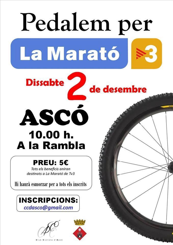 Pedalem per la Marató de TV3 Pedalem per la Marató de TV3