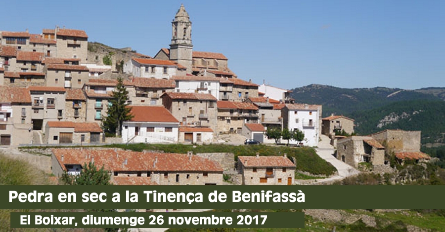 Pedra en sec a la Tinen�a de Benifass� 