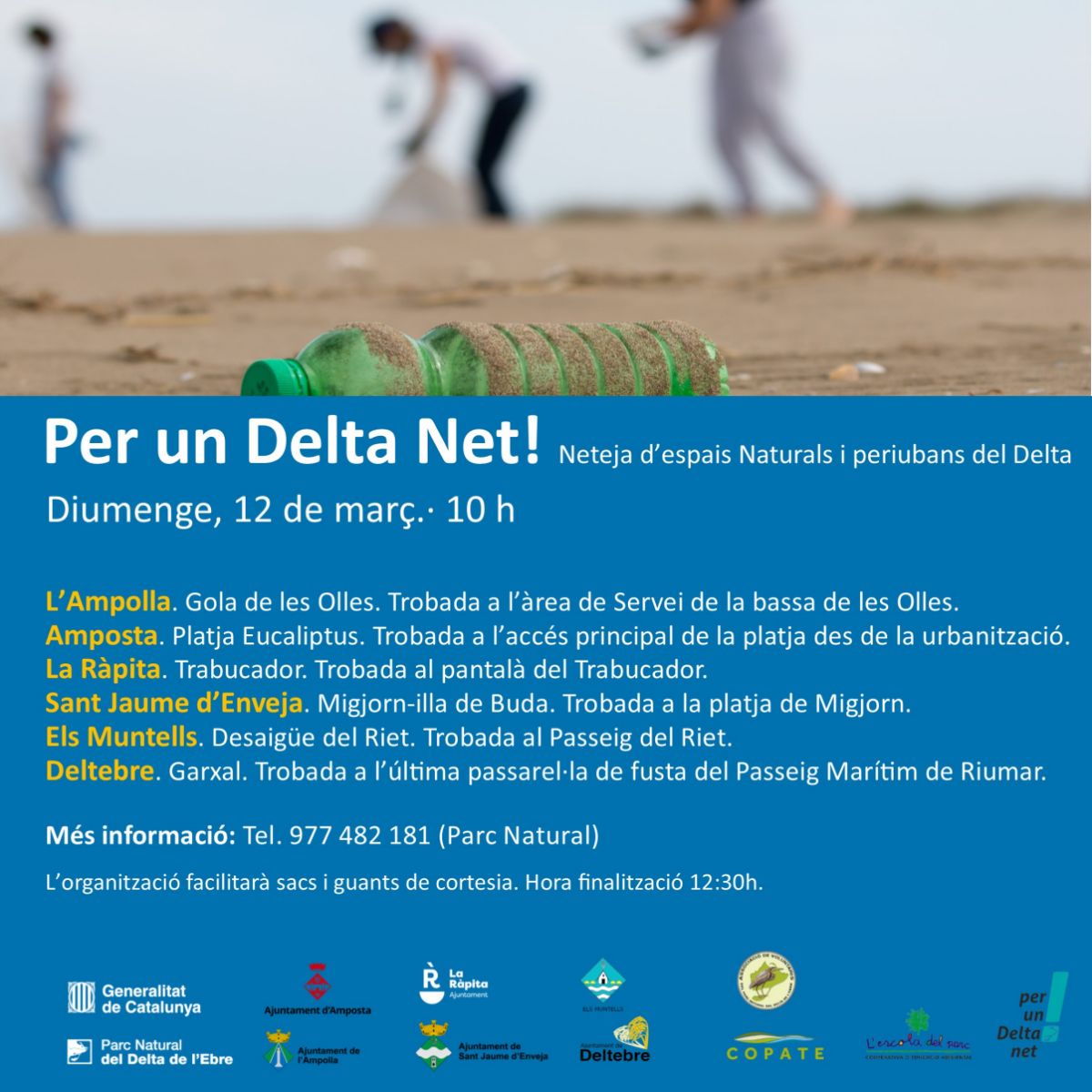 Per un Delta Net! Acció de neteja al Garxal Per un Delta Net! Acció de neteja al Garxal