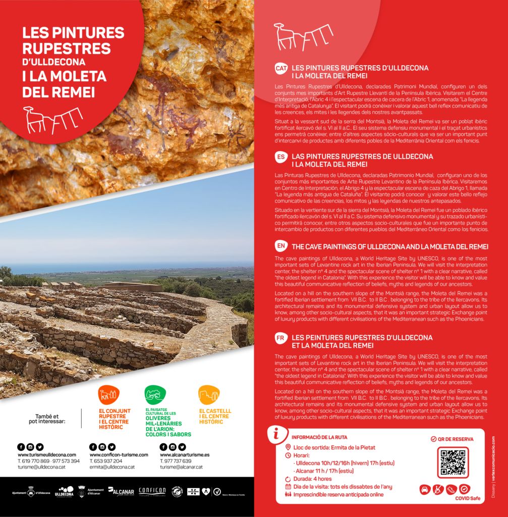 Visites guiades a les pintures rupestres d�Ulldecona i la Moleta del Remei