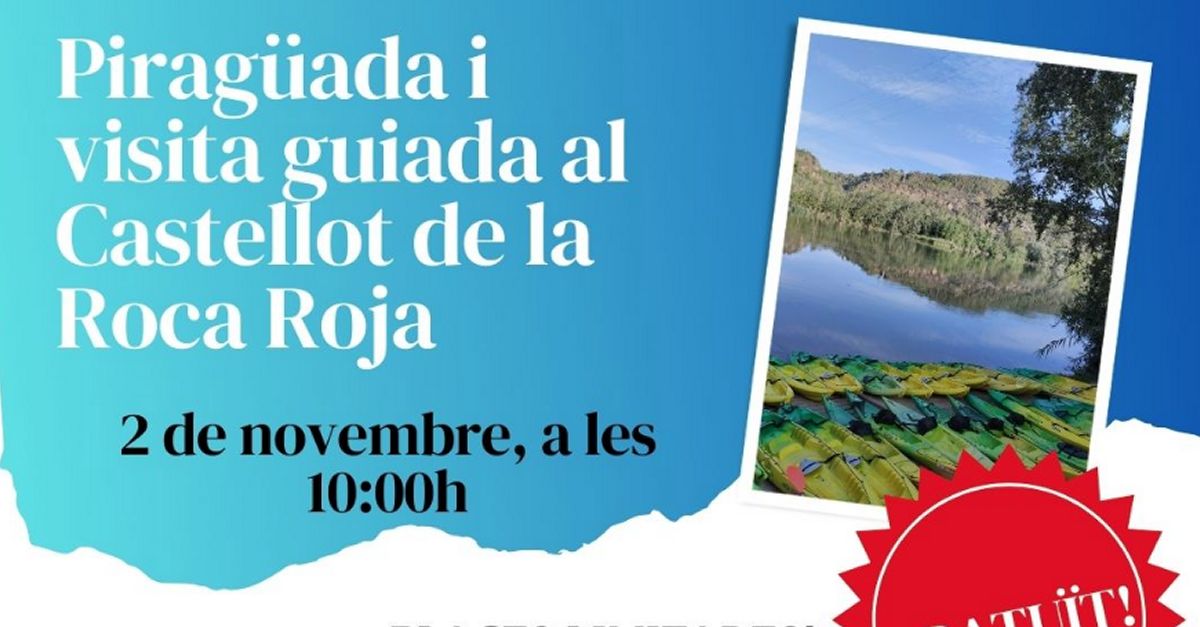 Piraguada y visita guiada al Castellot de la Roca Roja Piraguada y visita guiada al Castellot de la Roca Roja