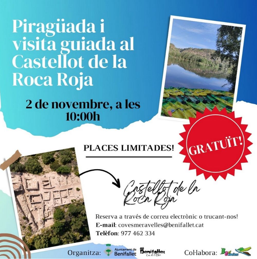 Piraguada i visita guiada al Castellot de la Roca Roja Piraguada i visita guiada al Castellot de la Roca Roja