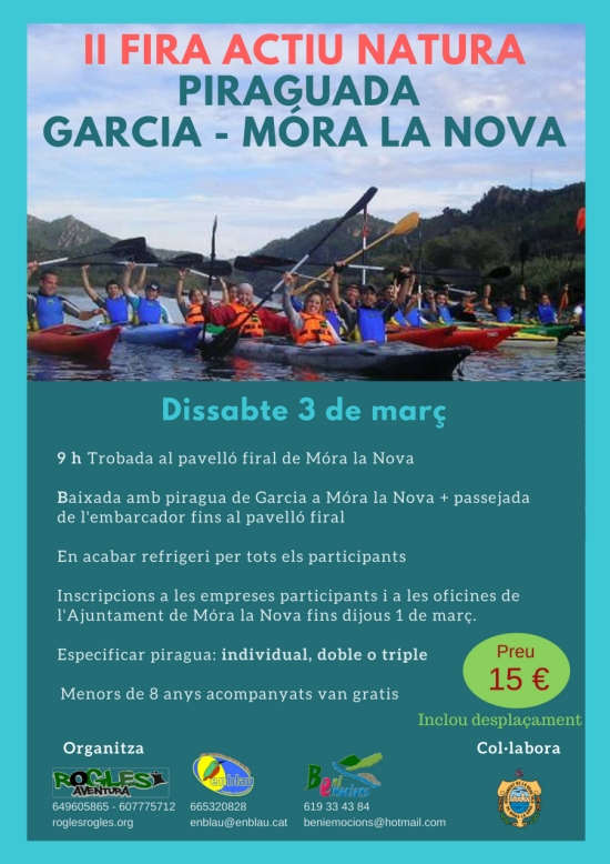 Piraguada Garcia-Móra la Nova. II Fira Actiu Natura Piraguada Garcia-Móra la Nova. II Fira Actiu Natura