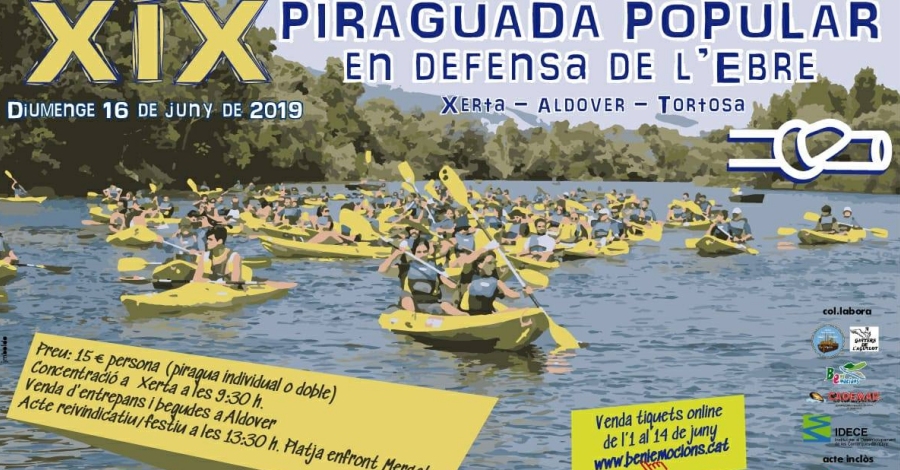 XIX Piraguada popular en defensa de l’Ebre XIX Piraguada popular en defensa de l’Ebre