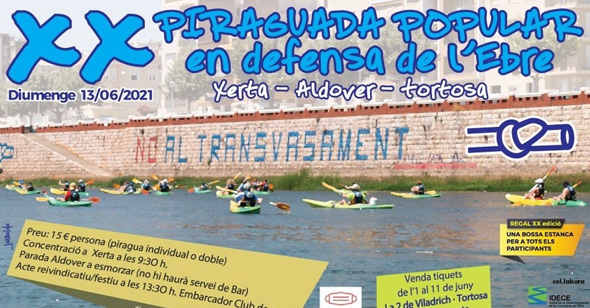 XX Piraguada popular en defensa de l�Ebre