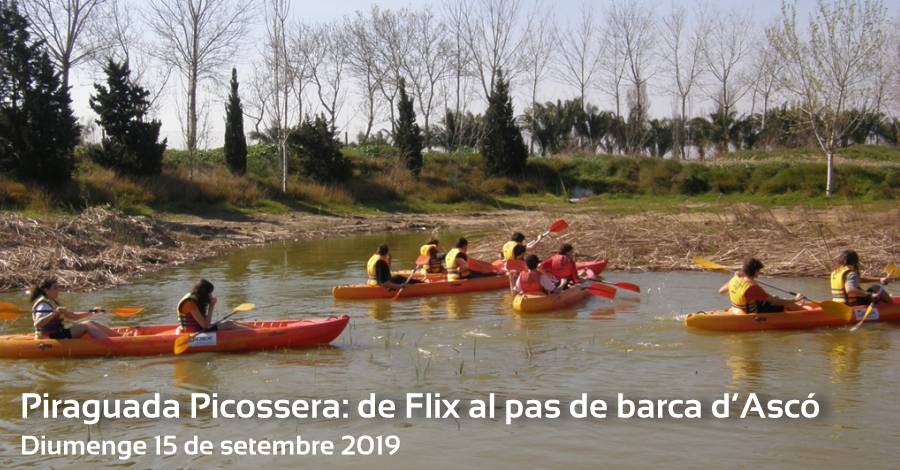 Piraguada Picossera: de Flix al paso de barca de Asc�