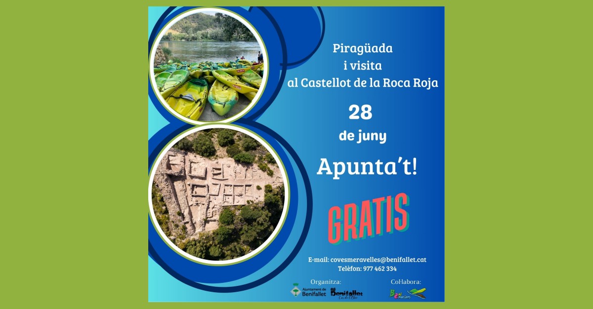 Piraguada i visita al jaciment ibric del Castellot de la Roca Roja
