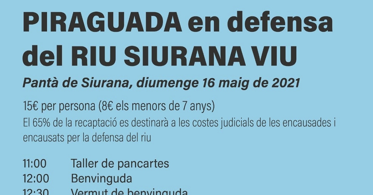 Piraguada en defensa del r�o Siurana vivo