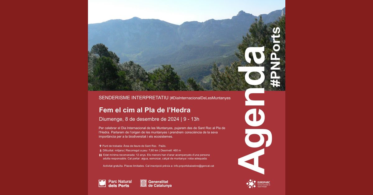 Senderismo interpretativo: Fem el cim al Pla de l�Hedra 