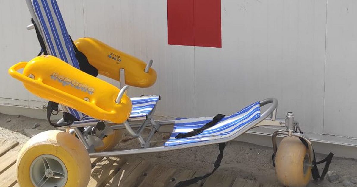 La platja de Pixavaques de lAmetlla de Mar disposa duna segona cadira amfbia