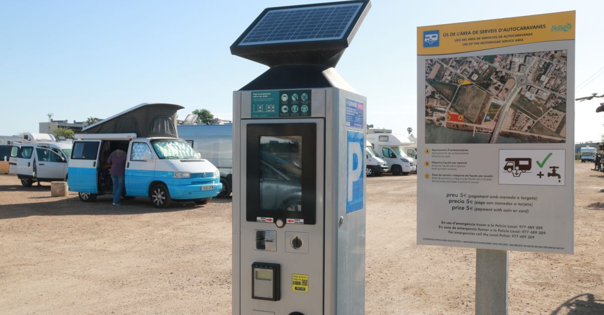 L’ocupaci d’autocaravanes al delta de l’Ebre frega el 100% per Setmana Santa en els espais habilitats per pernoctar