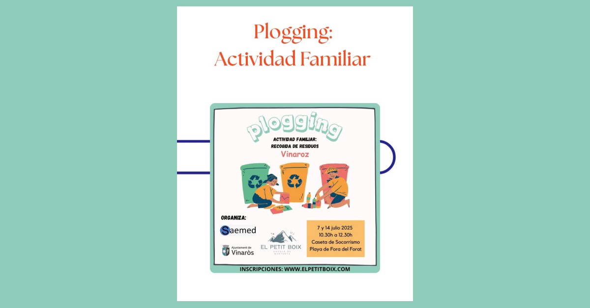 Plogging: actividad familiar de recogida de residuos