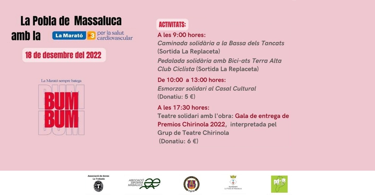La Pobla de Massaluca con la Marat� de TV3