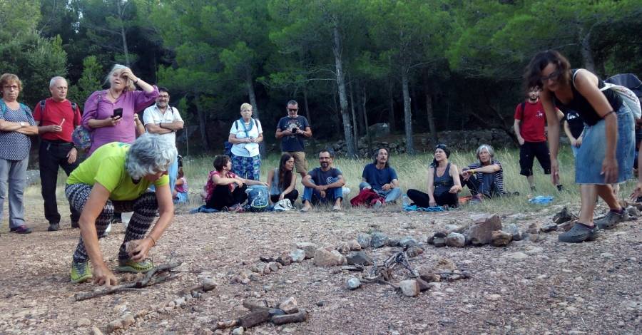 Els Ports, Natura i Art, el projecte dart efmer de Lo Pati i Sergi Quionero, sobre al pblic escolar