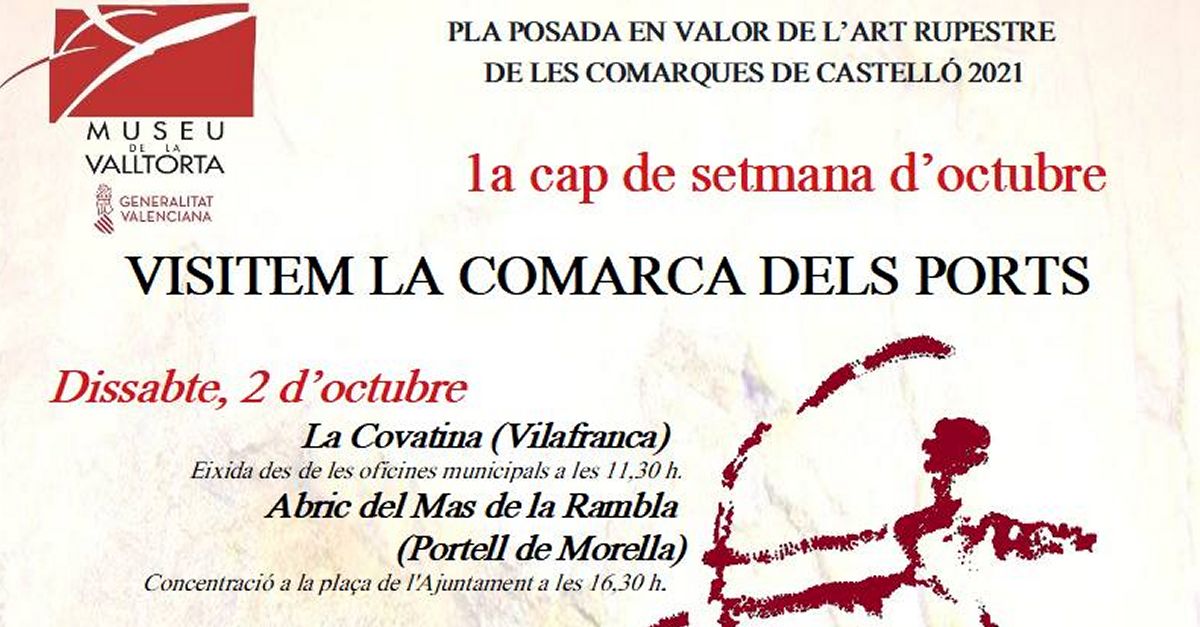 Posada en valor de l�art rupestre. Visitem la Comarca dels Ports