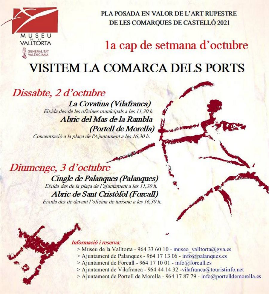 Posada en valor de l�art rupestre. Visitem la Comarca dels Ports