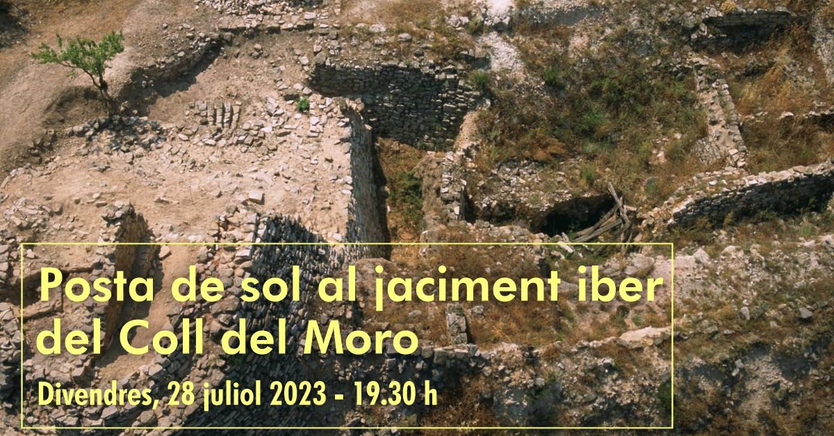 Posta de sol al jaciment iber del Coll del Moro Posta de sol al jaciment iber del Coll del Moro