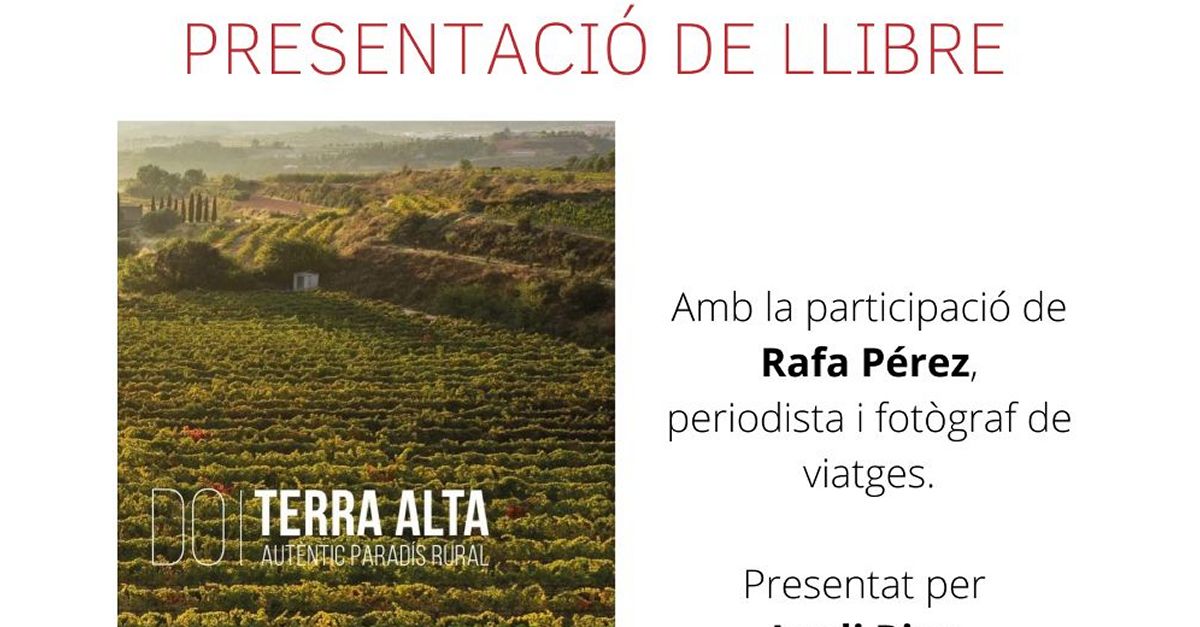 Presentaci� del llibre DO Terra Alta