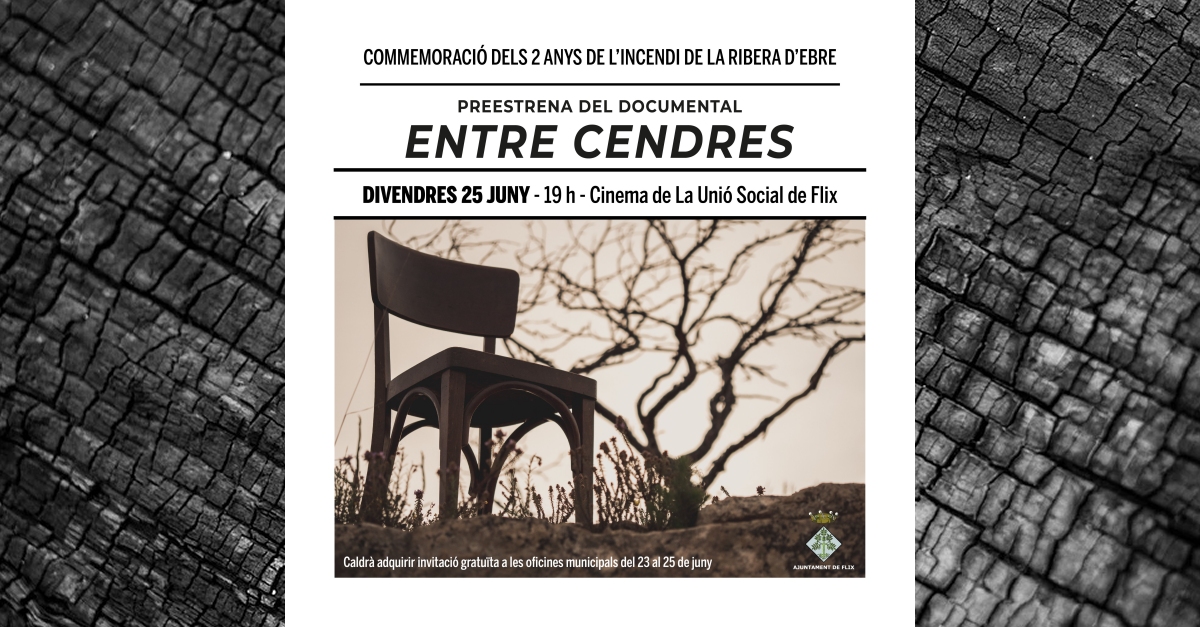 Preestrena del documental Entre cendres Preestrena del documental Entre cendres