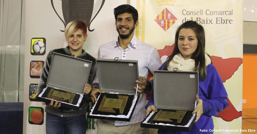 El remer Xavi Vela, latleta Laia Monforte i la patinadora Dana Gil, elegits millors esportistes de lany del Baix Ebre