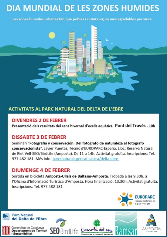 Dia Mundial de les Zones Humides 2018 Dia Mundial de les Zones Humides 2018