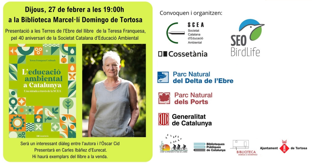 Presentaci del llibre Leducaci ambiental a Catalunya. Una mirada a travs de la SCEA