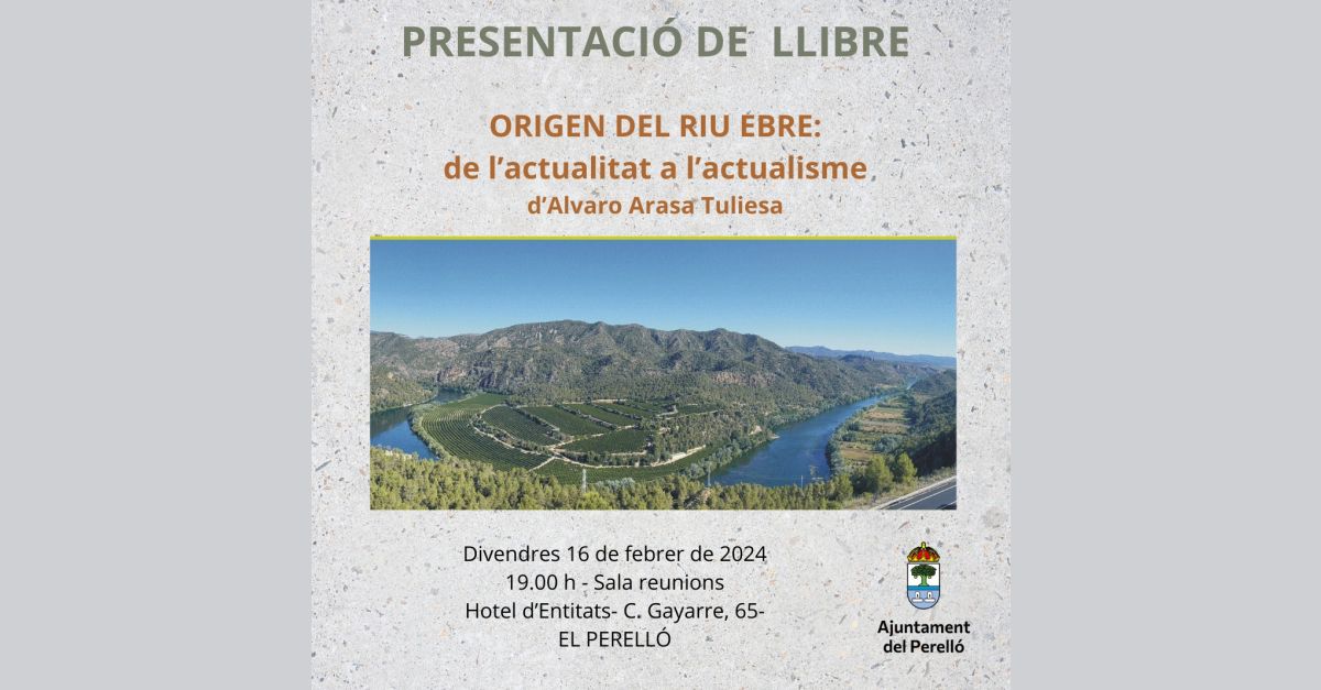 Presentaci�n del libro �Origen del riu Ebre: de l�actualitat a l�actualisme�