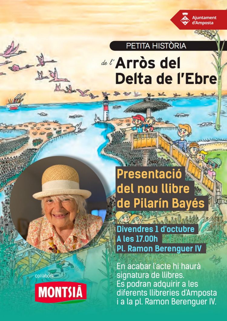 Presentació del nou llibre de Pilarin Bayés: Petita histňria de l’arrňs del Delta de l’Ebre Presentació del nou llibre de Pilarin Bayés: Petita histňria de l’arrňs del Delta de l’Ebre