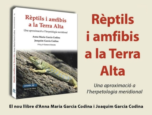 Presentació del llibre «Rèptils i amfibis a la Terra Alta"», dels germans Anna Maria i Joaquim Garcia Codina Presentació del llibre «Rèptils i amfibis a la Terra Alta"», dels germans Anna Maria i Joaquim Garcia Codina