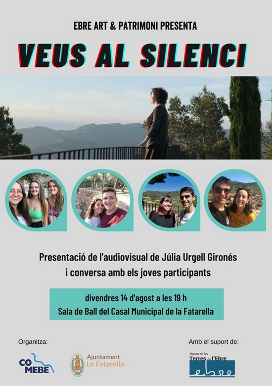 Cicle Ebre, Art & Patrimoni. Presentació audiovisual «Veus al silenci» Cicle Ebre, Art & Patrimoni. Presentació audiovisual «Veus al silenci»
